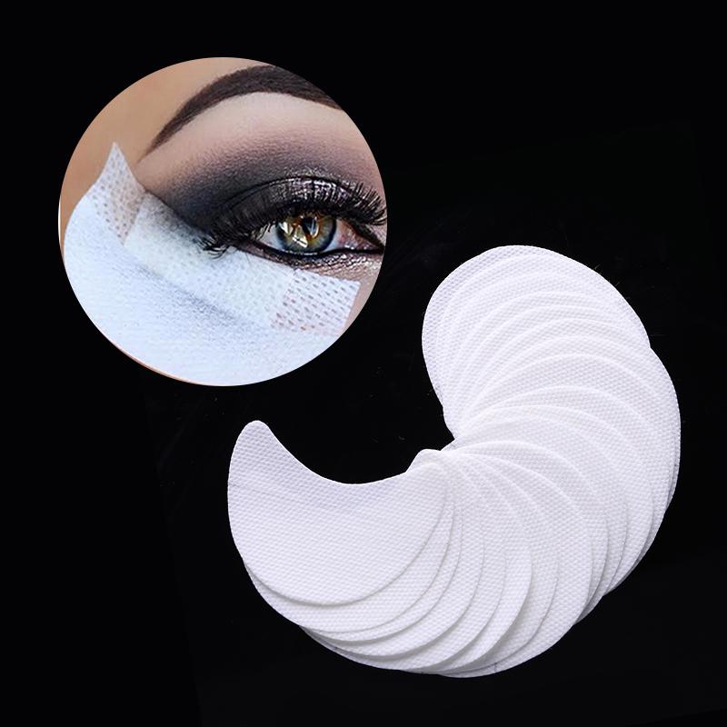 Buy 50pcs Eyeshadow Shields Protector Eyeliner Shield Cotton Pad Lint