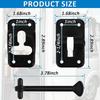 2 Pack T-Style Door Holder Catch 4" Black for Latch Holder Camper Trailer Ca