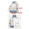 Fashion Color Blocking PU Leather Backpacks Multi Function Anti Theft Design Women's Backpack Large Capacity Leisure Travel Bags
