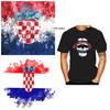 Croatia Croatian Flag Skull Hat MMA Kick Boxing UFC Muay Thai T-Shirt Graphic Retro Vintage 3D Print Men Women Unisex Short Sleeve Round Neck