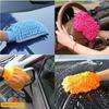 6Pcs Microfibre Car Wash Mitt Thick Noodle Soft Microfibre Glove Cleaning, Random Colors