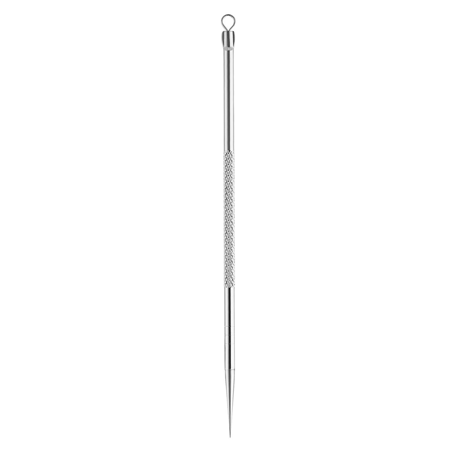 Stainless Steel Blackhead & Pimple Extractor Needle Tool with Press Ring