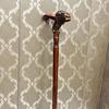 Bastone da passeggio in legno con testa di leone fatta a mano: Bastone dal Design Regale
