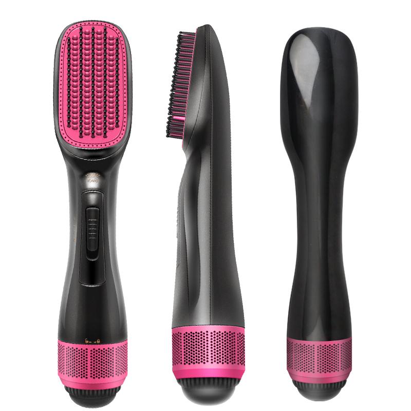 Hot air Brush 1200W Hair Blow Dryer Brush Household Salon Hair Styler Hair Straightening Tools 110-120 V чёрный