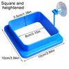 Aquarium Fish Feeding Ring Fish Tank Blue Floating Station Food Tray Feeder Prevent Food Dispersion Fish Pinch with Suction Cup