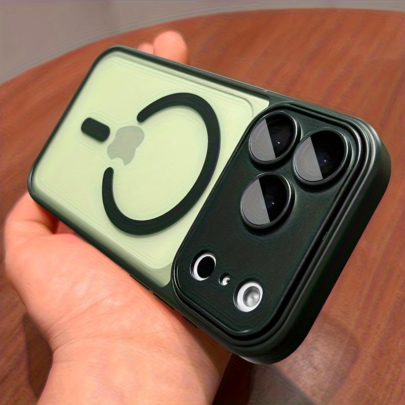 Luxury Magnetic Lens Protector Matte Clear Case for IPhone 17 16 15 14 Plus 13 12 11 Pro Max for Magsafe Wireless Charger Cover