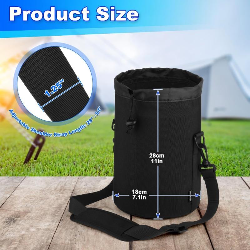 Strong Fire Pit Protective Bag Constructed from Thickened polyamide Includes Padded modifiable belt for Camping and Hiking excursions