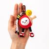 Fluffy Table Tennis Doll Pendant PP Cotton Sports Plush Keychain  Birthday Xmas Gift