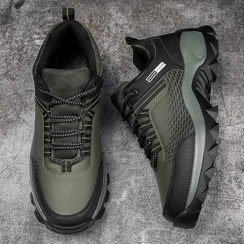 

Мужские ботинки, уличные кроссовки, мужская обувь, новая модная мужская повседневная обувь, удобные Tenis Masculino Botas, мужские кроссовки 40 зелёный