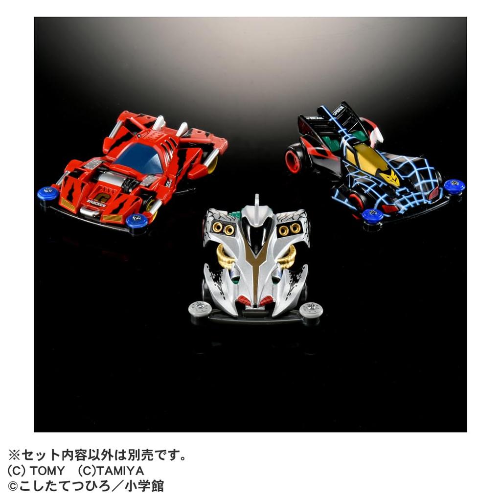 TAKARA TOMY Tomica Premium Unlimited Bakusou Kyoudai Mini 4WD Ray Stinger Diecast Car Toy 6 and Let's & Go!! (Ages Up)