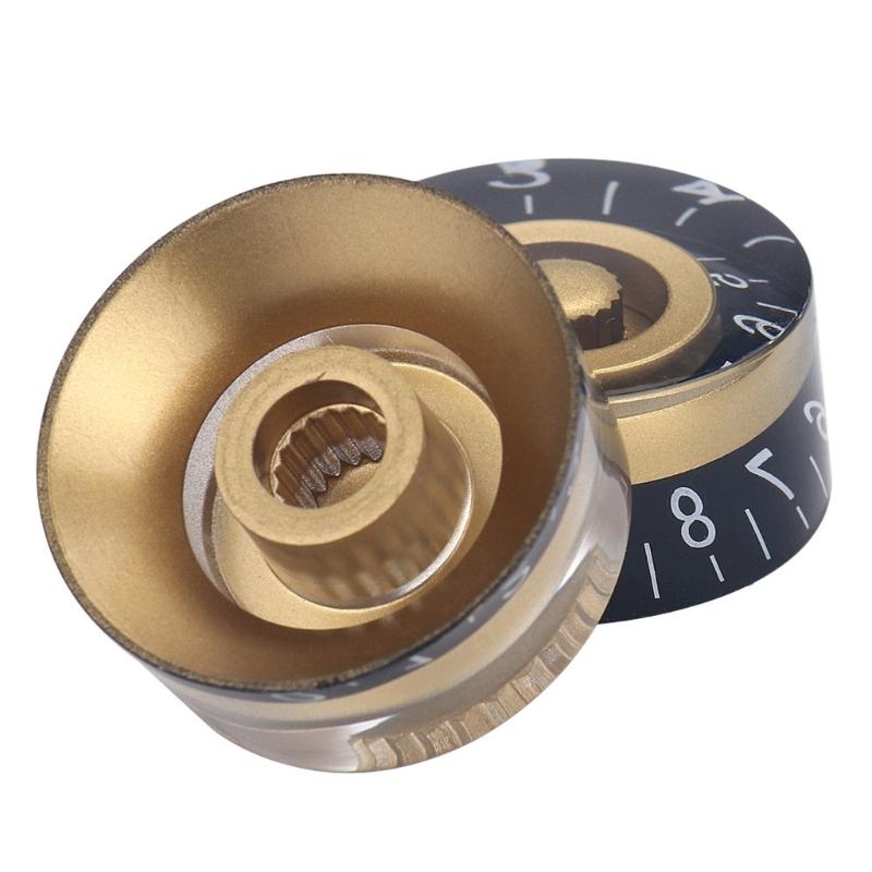 4Pcs Electric Guitar Volumes Tone Knob Potentiometer Caps Acrylic Speed Volumes Tone Control Knob Guitar Accessories