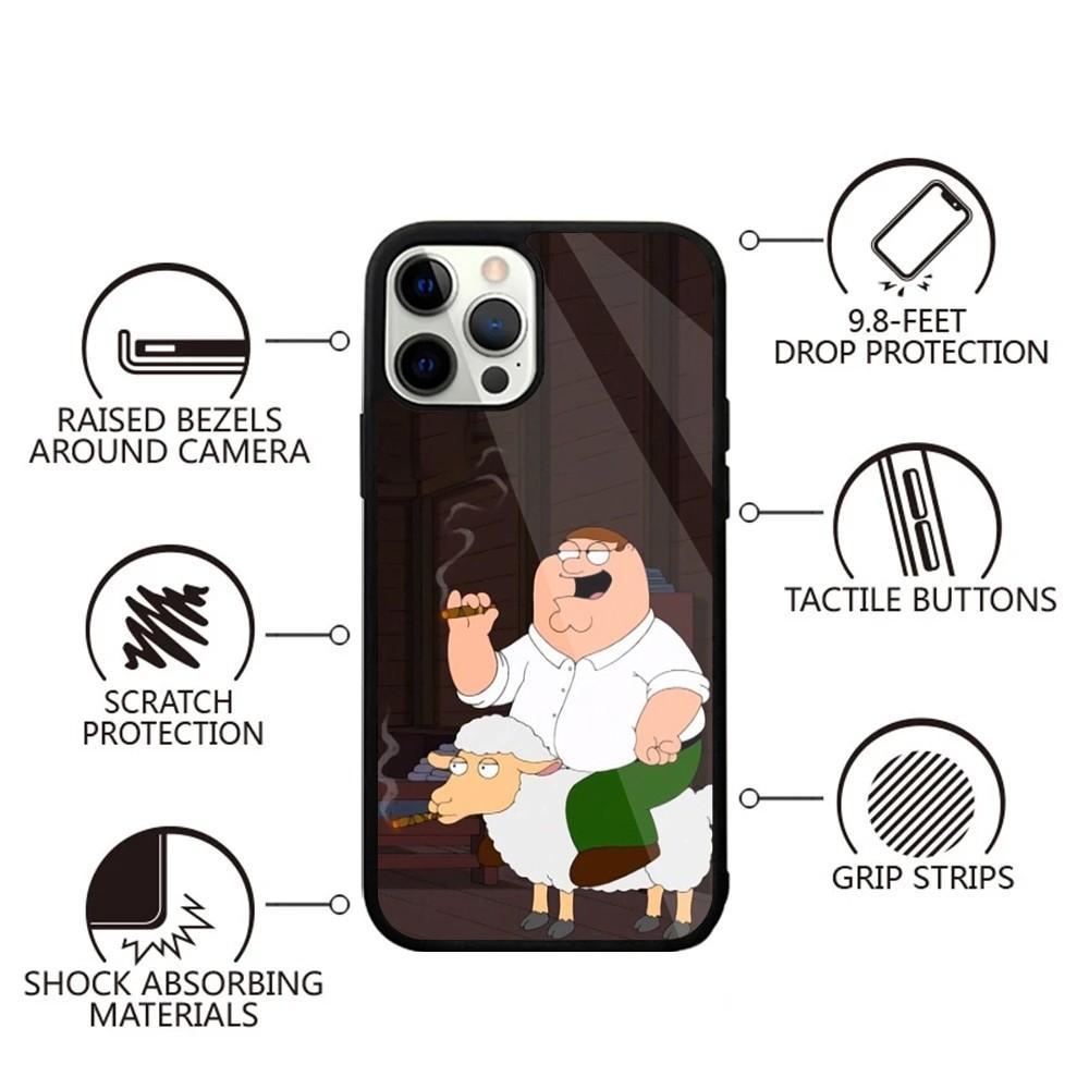 F-Family Funny Guy Phone Case For iPhone 16,15,14,13,12,11,Plus,Pro,Max,Mini Magsafe Magnetic Wireless Charging