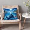 Stitch on a Tropical Float - Hawaiian Style Pillow Cover Sofa cushion cover, bedroom room home decoration