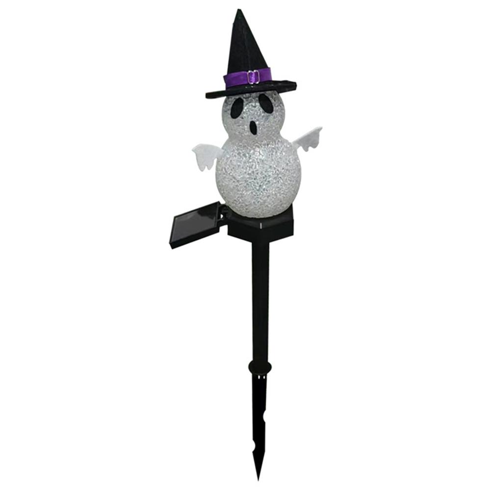 Outdoor Halloween Ghosts Pathway Light Waterproof Solar Ghost Lawn Stake Lamp for Garden Yard Pathway Party Decoration