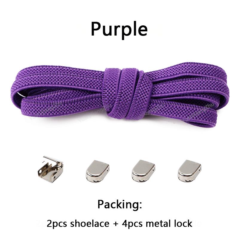 No tie Shoe laces Elastic laces Sneakers Flat Shoelaces without ties Quick Shoelace for Shoes Kids Adult One Size fits All Shoes