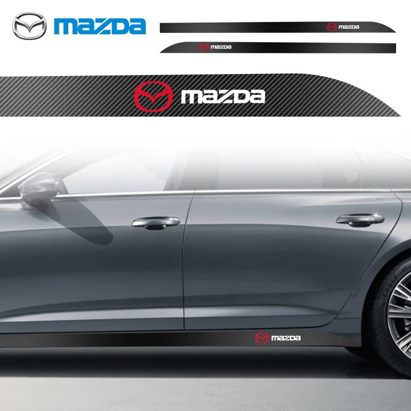 2ks boční prahové lišty dveří auta body samolepky příslušenství pro Mazda 3 5 6 323 626 RX8 7 MX3 MX5 CX5 Axela Atenza
