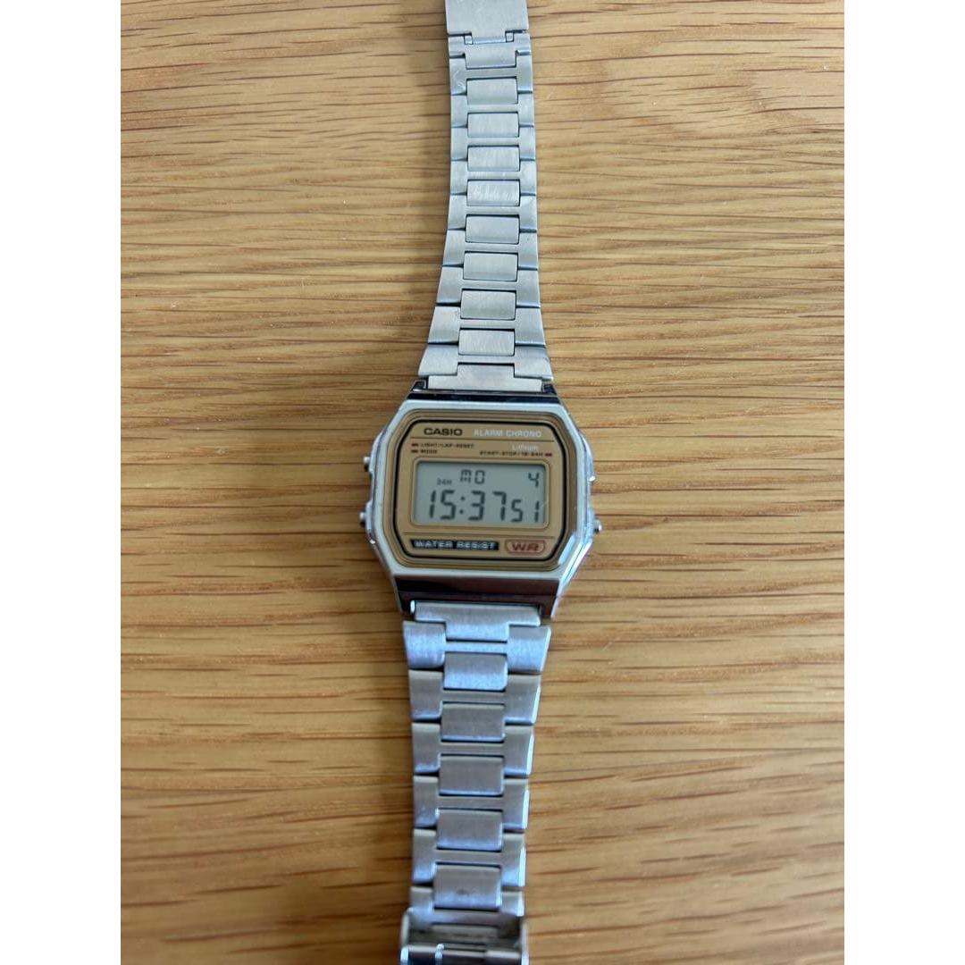 Used A158WE Cheap Casio Silver Gold