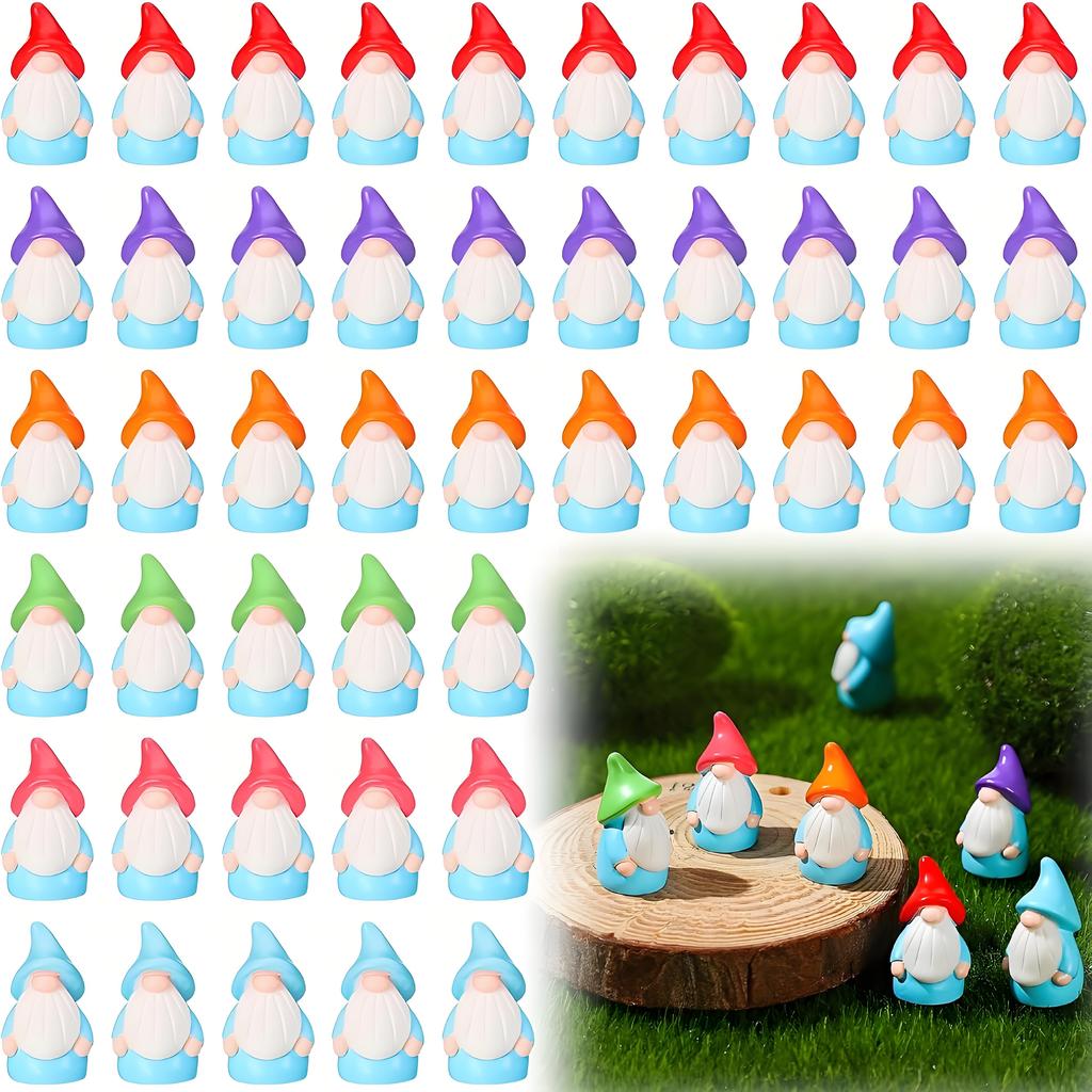 5/10 Stück Mini Harz Zwergen Statuen Ornamente Niedliche Fee Miniatur Zwerg Figuren Für Miniatur Garten