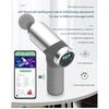 60W Upgrade LCD Touch Screen Deep Massage Smart Fascia Gun w/ 5 Silicone Heads