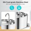 3.2L pet water dispenser plastic/stainless steel USB smart cat water dispenser sensor pet dog water dispenser