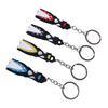 4pcs Silicone Dive Fin Keychains Decorative Scuba Diving Flippers Keyrings Diving Keepsake Present