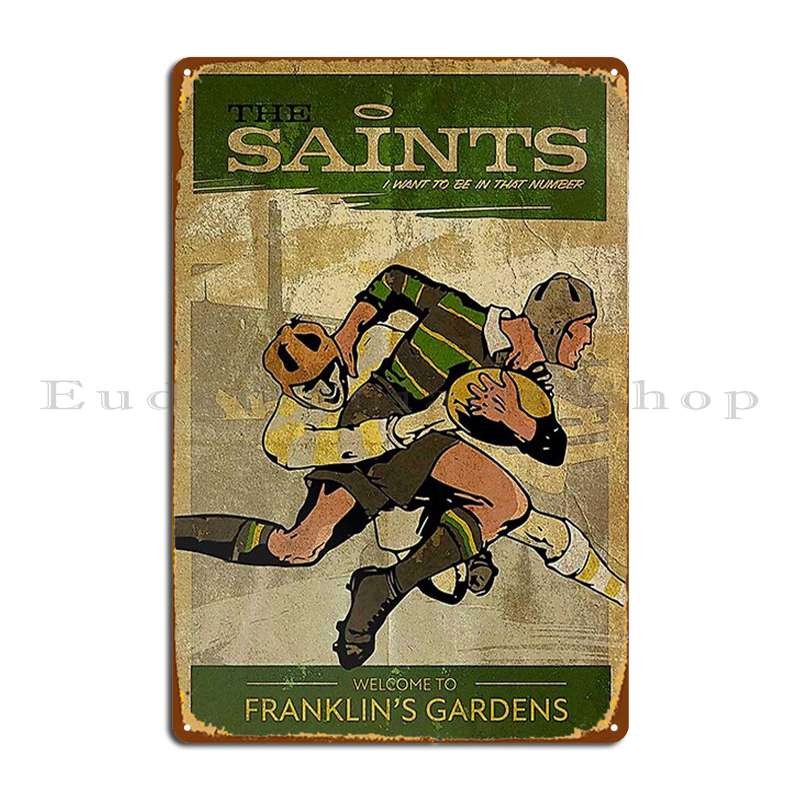 

Northampton Saints Rugby Metal Plaque Wall Decor Customized Party Decoration Retro Tin Sign Poster 20x30cm（7.8x11.8inch）