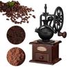 Moinho de Café de Madeira Burr Manivela Máquina de Moer Café Moedor de Grãos de Café Vintage Doméstico