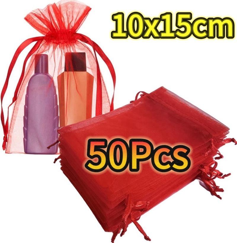 50 Unidades Bolsas de Malla para Protección de Frutas Uvas Fresa Planta Bolsa para Invernadero de Hortalizas Control de Plagas Bolsas de Malla Anti-Pájaros Herramienta de Jardín