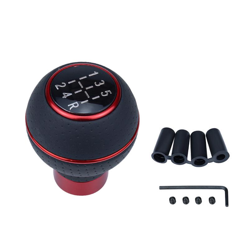 

5-ступенчатая алюминиевая универсальная автомобильная ручка переключения передач M8 M10 M11 M12 для механической коробки передач, ручка переключения передач, рычаг переключения передач красный