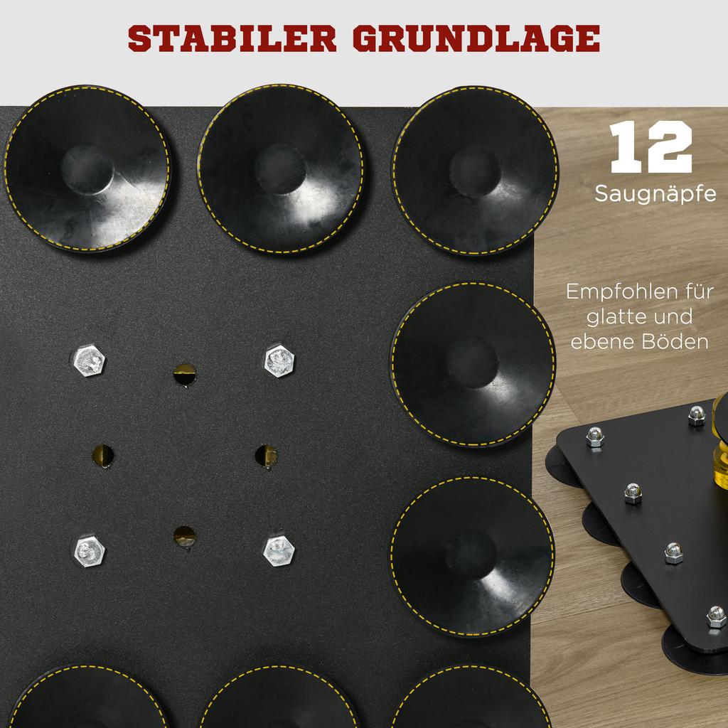 Boxing Stand, Two Speed Balls, Rotating Boxing Bar, Kick Pads, Height-Adjustable, Steel, 107 x 36 x 140-205cm