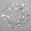 Metal Scallop Ocean Life Pendants for DIY Mixed 20g / 100g DIY Jewelry Accessories  Bracelet