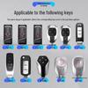 Compatible Key Case for Trumpchi GS4, GS3, GS5, GA6, GA3, GA4 - Metal Leather Car Accessories