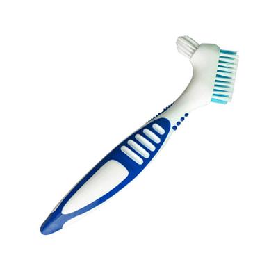 Sagit 1 pezzo, protesi, denti, spazzola, facile, presa, maniglia, doppio, lato, spazzolini da denti