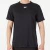 Under Armour Solid Color Casual Crew Neck Short Sleeve T-Shirt Training Shorts Sports Set Men Sets Black 21500513-001+21500201-001