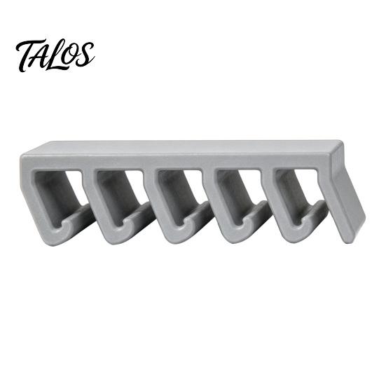 Ventilated Lid Storage Rack Crisper Rack, with 5-Slot Partition, Adhesive Wall Mount Anti-Mold Mold Resistant Holder Hanger, Space Saving Organizer