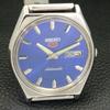 VINTAGE SEIKO 5 AUTOMATIC JAPAN 6319A MENS BLUE COLOR DIAL WATCH A701283-5