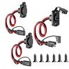 NEW Quick Connector Harness 12AWG Waterproof SAE Extension Cord Sidewall Port Adapter Male Plug To Female Socket Cable