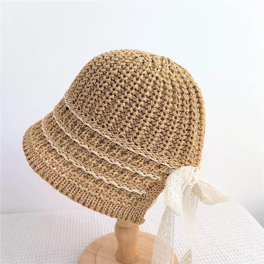Anti-UV Bucket Hat Lace Fisherman Hat New Sunscreen Hat  Summer