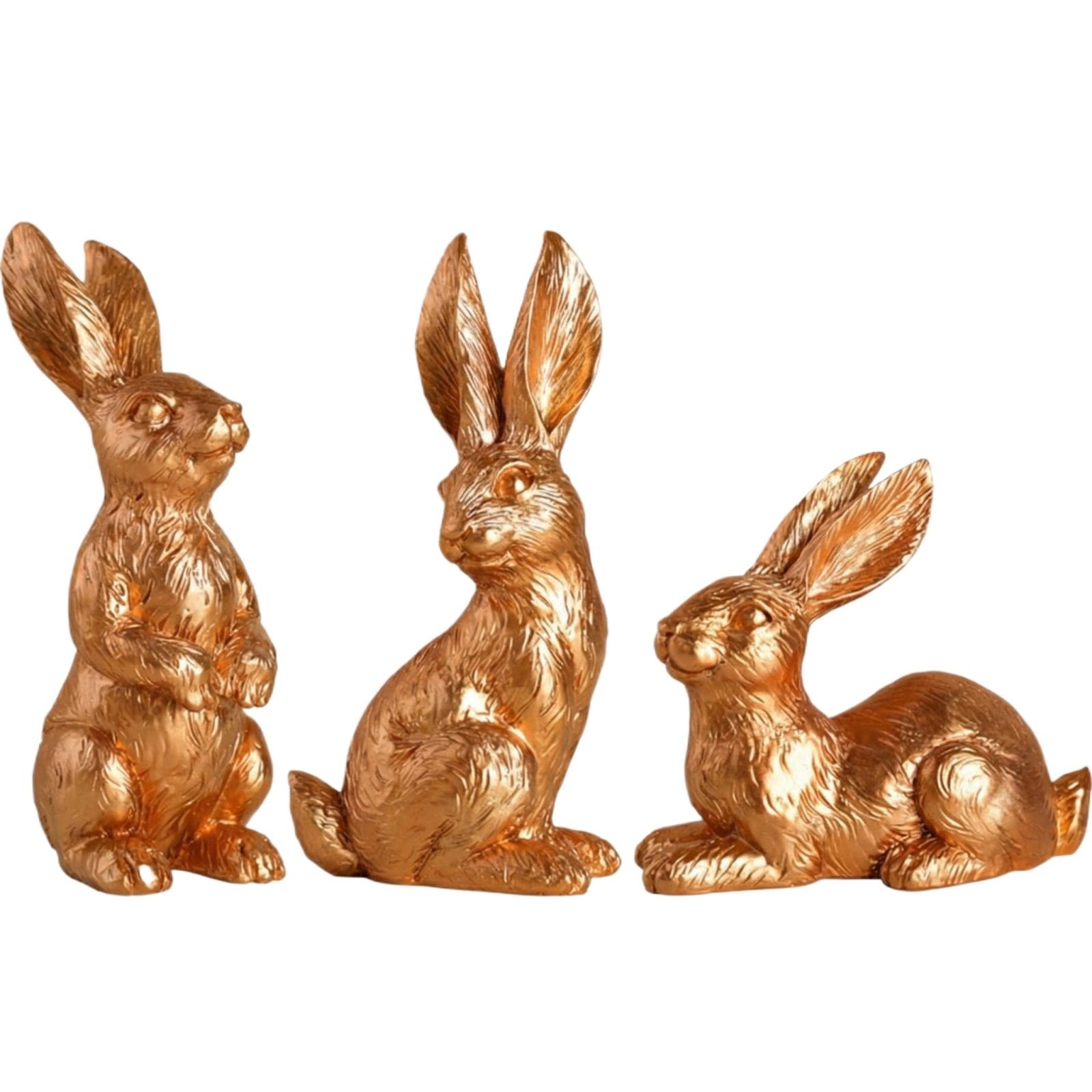 Tabletop Bookshelf Art Home Statues Decoration For Easter Rabbits Weddings Crafts Ornaments