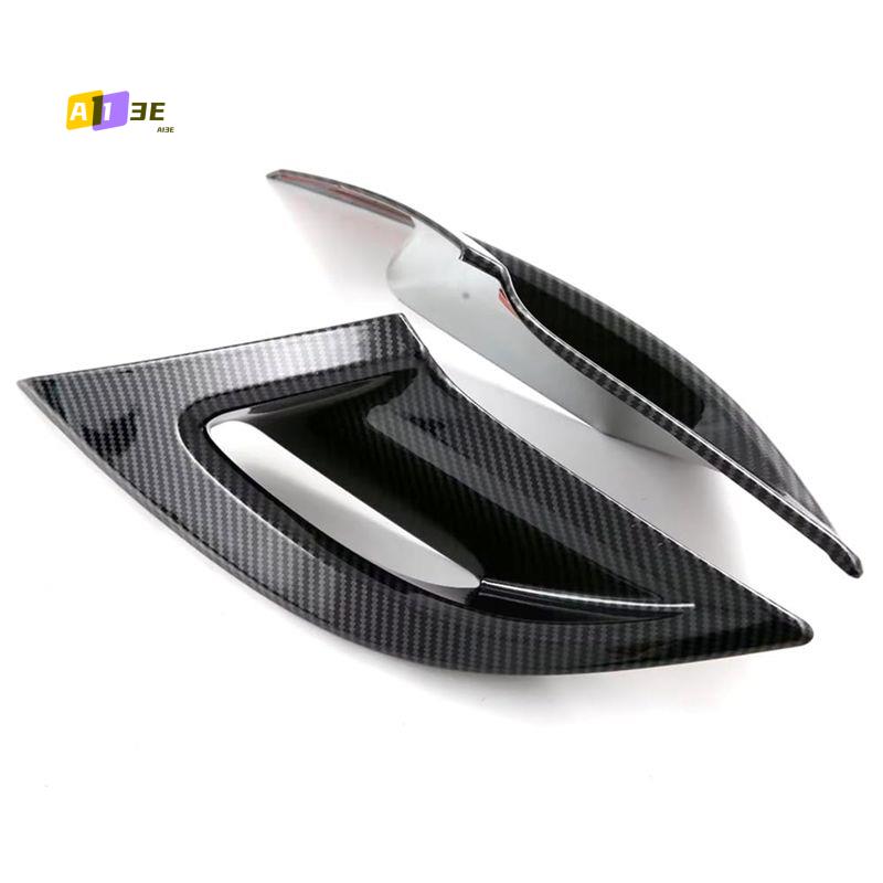 A03E-2 Piece Car Front Fog Light Lamp Cover Carbon Fiber Pattern ABS For Honda Accord  2024 11Th Carbon Fiber Pattern