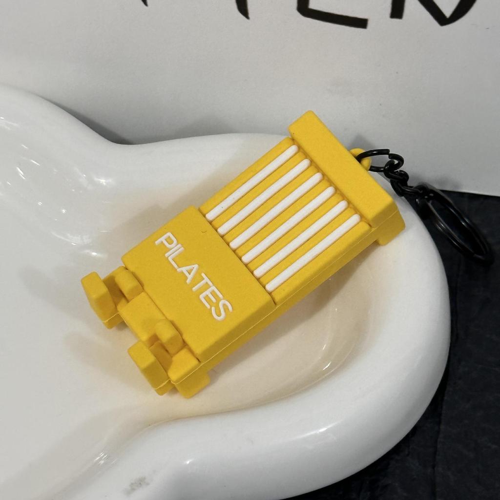 Miu Series Dumbbell Plate Keychain: Trendy Fitness Accessory & Sports Jewelry Gift