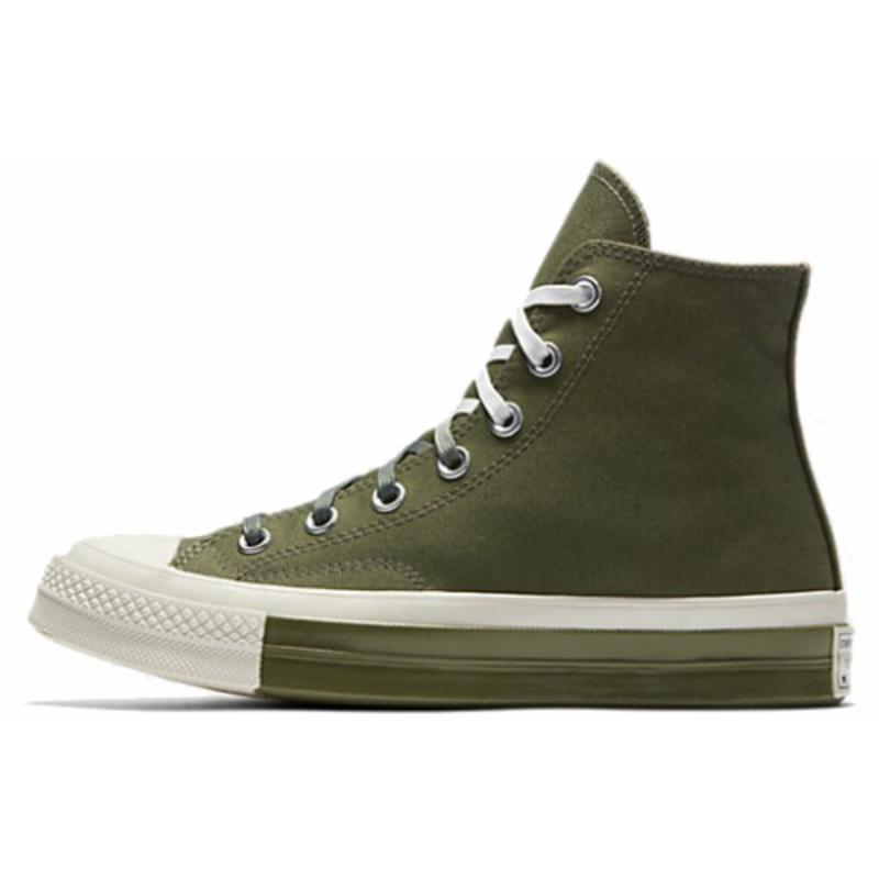 Converse 1970s Hi Round-toe Lace-up High-Top Espadrilles Unisex Army Green