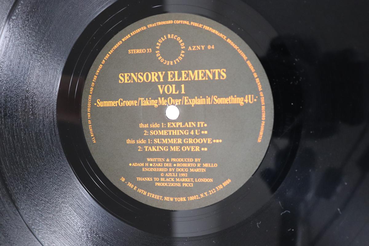 

12inch Record SENSORY ELEMENTS Vol 1 AZNY04 AZULI RECORDS 1992 UK Dance Electronica Used