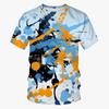 Sommer Batik T-Shirts Graffiti Farbe 3D Druck Kinderkleidung Kurzarm Mädchenkleidung Harajuku Kinder T-Shirt Jungen Oberteile