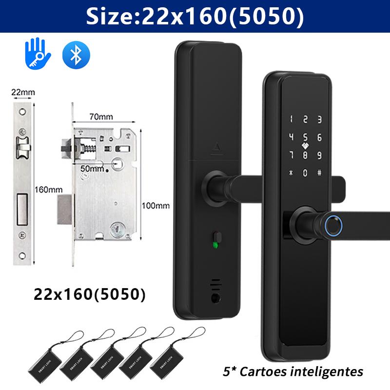 Розумний цифровий електронний замок для дверей, додаток TTlock, напівавтоматичний розумний замок, замок за відбитком пальця, замок для дому та квартири