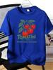Unisexs Tee Italian Cherry Tomato Branch Letter Print Cotton Short Sleeve Male Casual Streetwear Outdoor Daily Basic Fashion Top