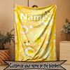 Custom Name Personalized Care Bears Print Blanket, Home Decor, Bedroom, Sofa, Camping, Couch, Gifts for Birthday ChristmasEnthusiasts