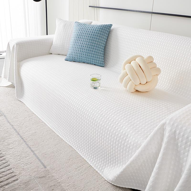 Summer Cool Feeling Ice Silk Sofa Towel a Whole Full Covered Fresh Sofa Cover Cloth Non-Slip Sofa Cushion Blanket