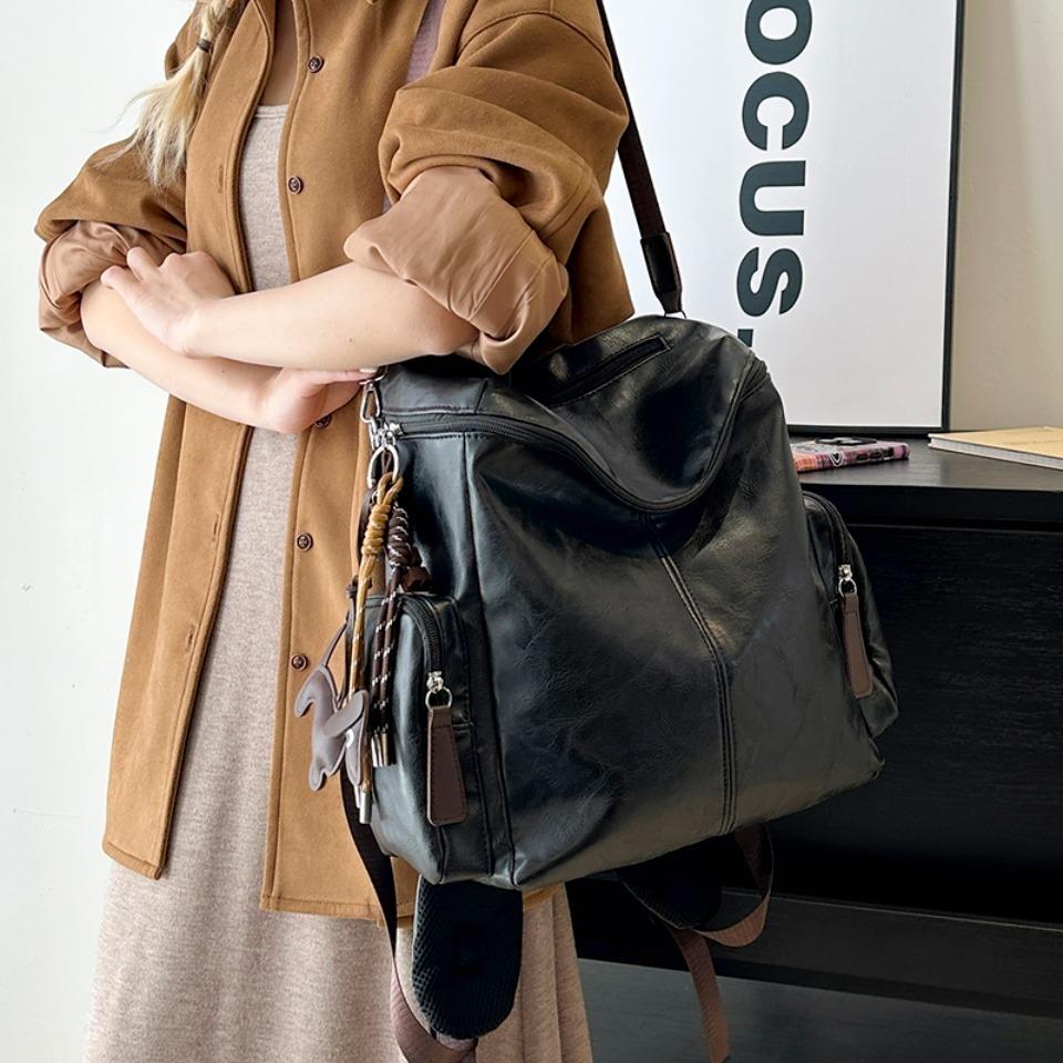 High Quality Soft Leather 3 in 1 Backpacks for Women 2026 Fashi Luxury Ladies Shoulder Bag Large Capacity School Bags Backpack