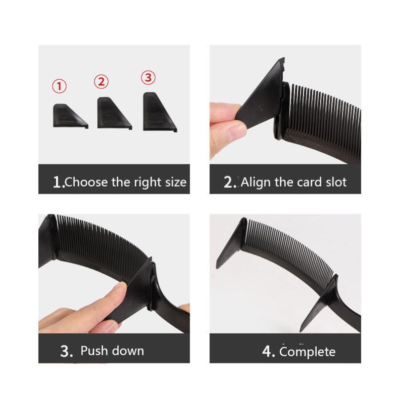 New Style Professional Barber Hair Cutting Curved Positioning Comb Adjustable S Arc Design Hair Clipper Comb Hairdresser Tools